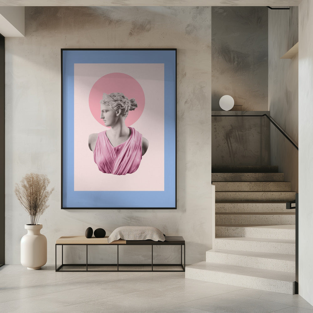 Artemispoeder blauwroze verhouding | Poster