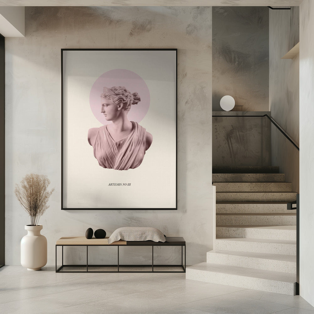 Pink Artemis with Halo | Poster