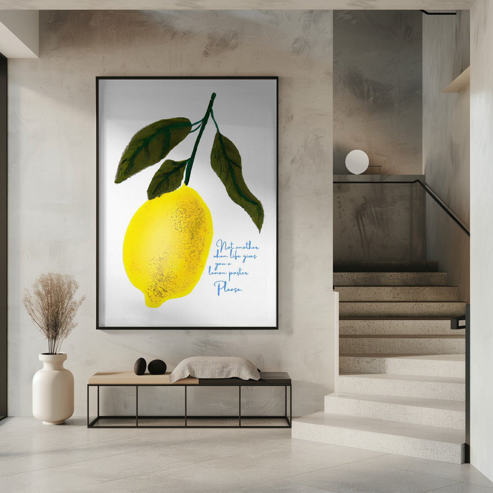 Niet nog een citroen | Poster