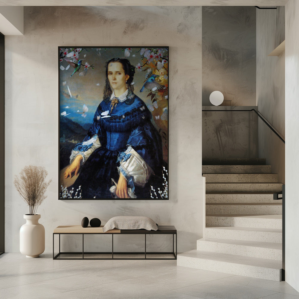 Bloeiende kolibrie | Poster