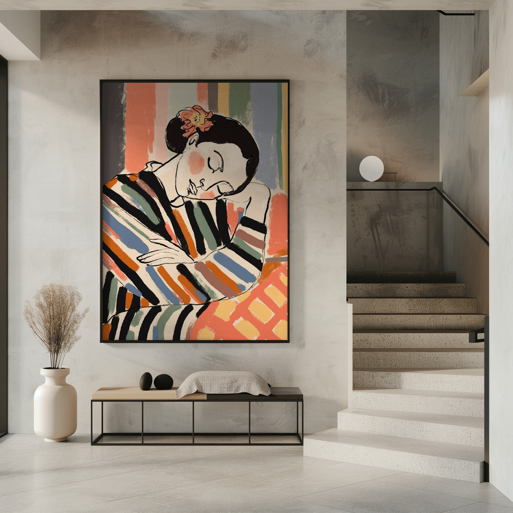 Gestreepte sereniteit | Poster
