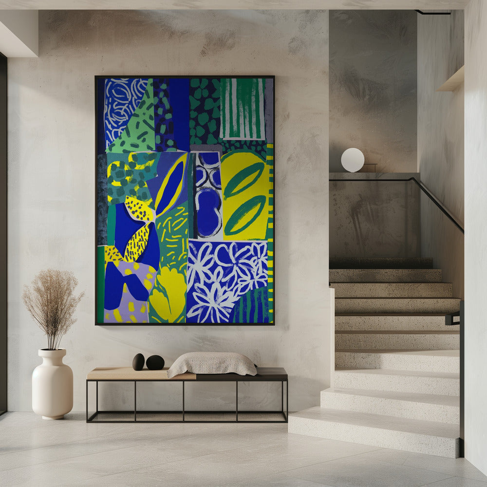 Levendige lappendeken | Poster