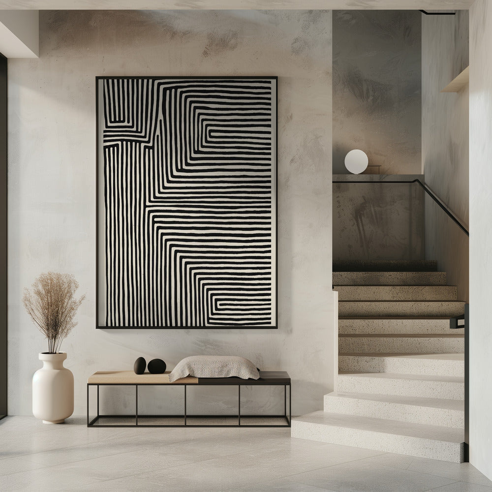 Lineair labyrint | Poster