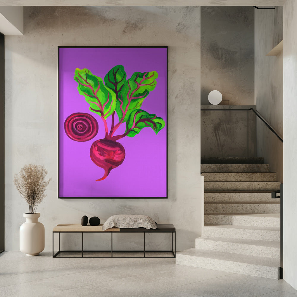 Bietenwerveling Paars | Poster