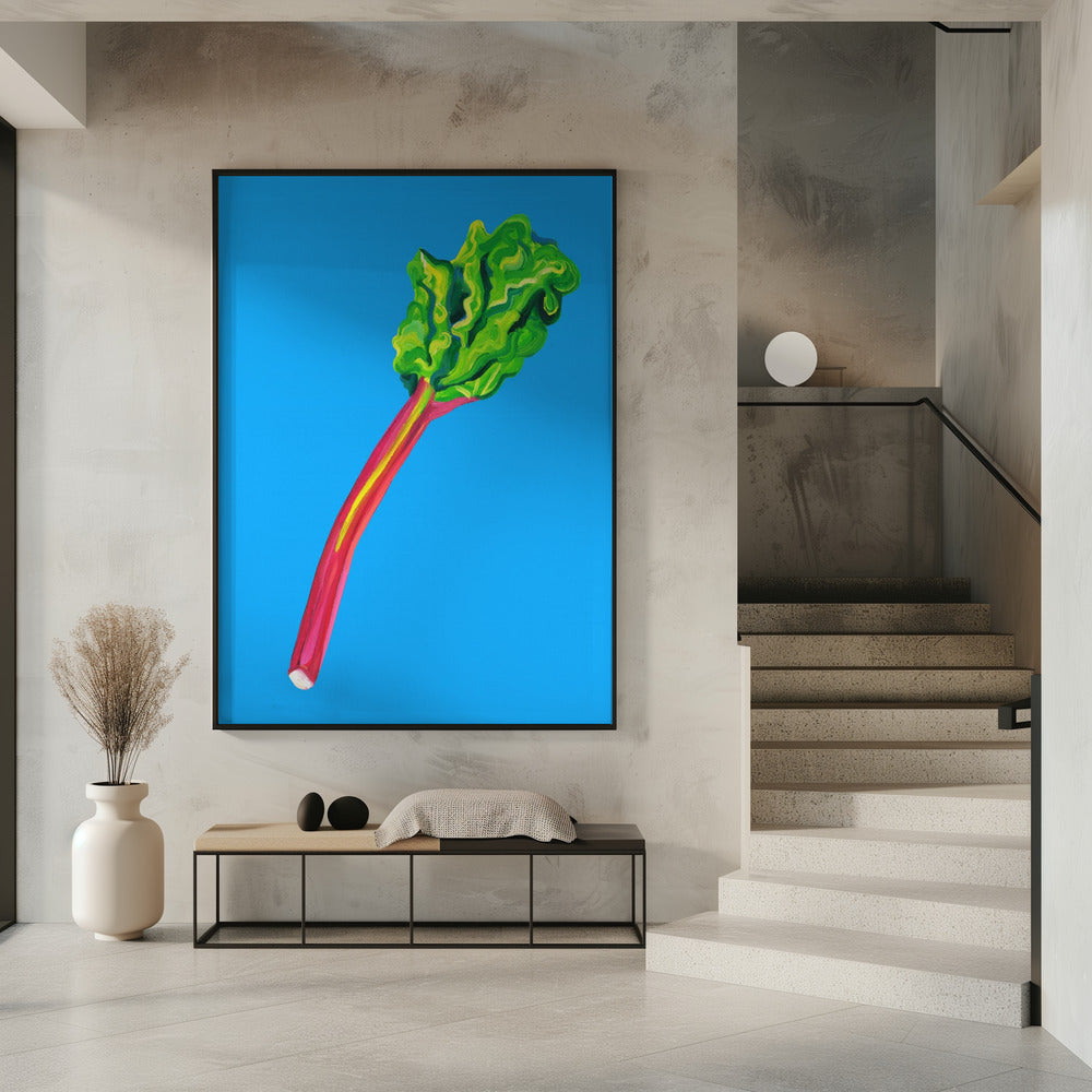 Rabarber Lichtblauw | Poster