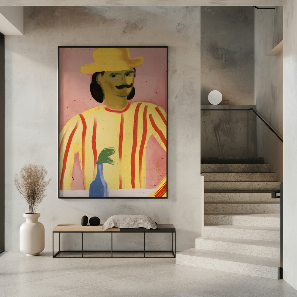 Gestreepte reflectie | Poster