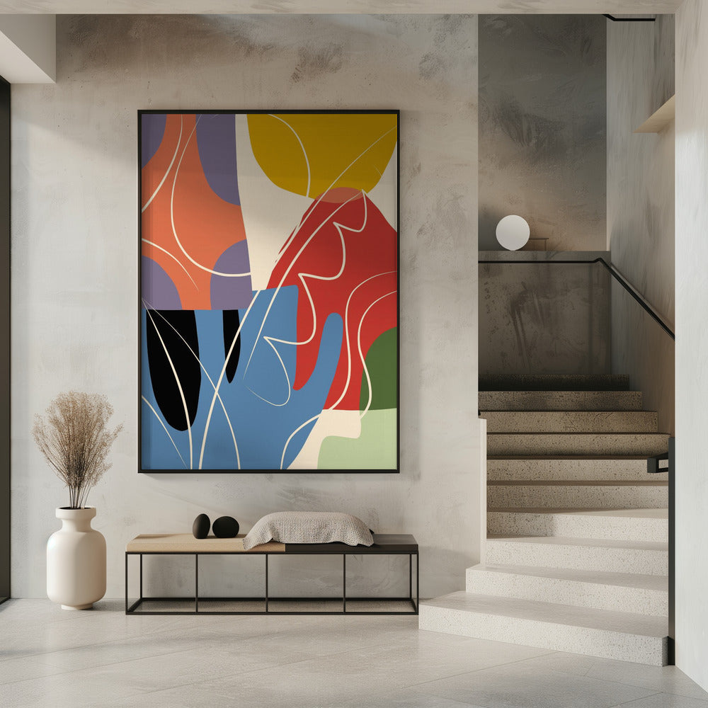 Abstracte kleurencollage | Poster