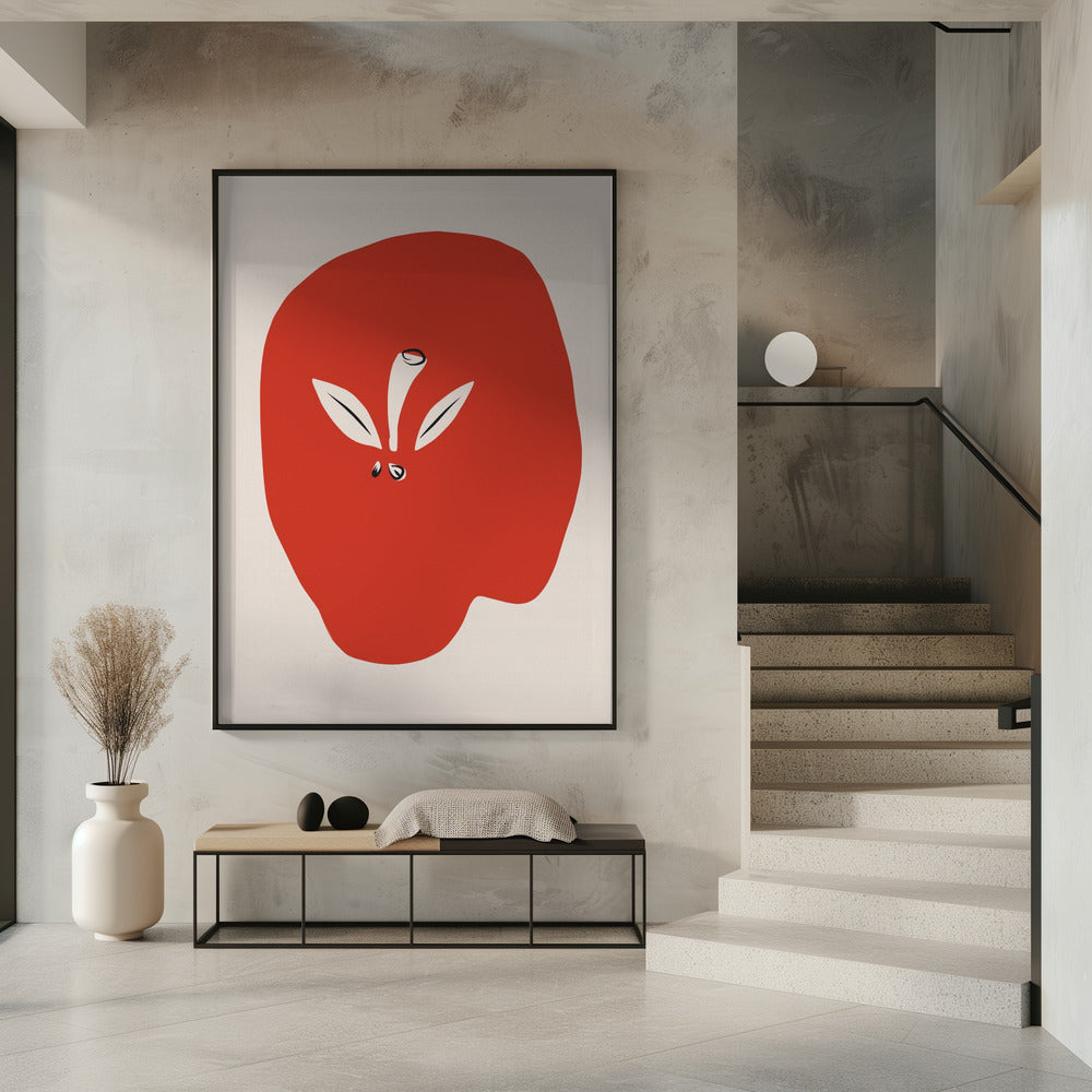 Grote rode appel | Poster
