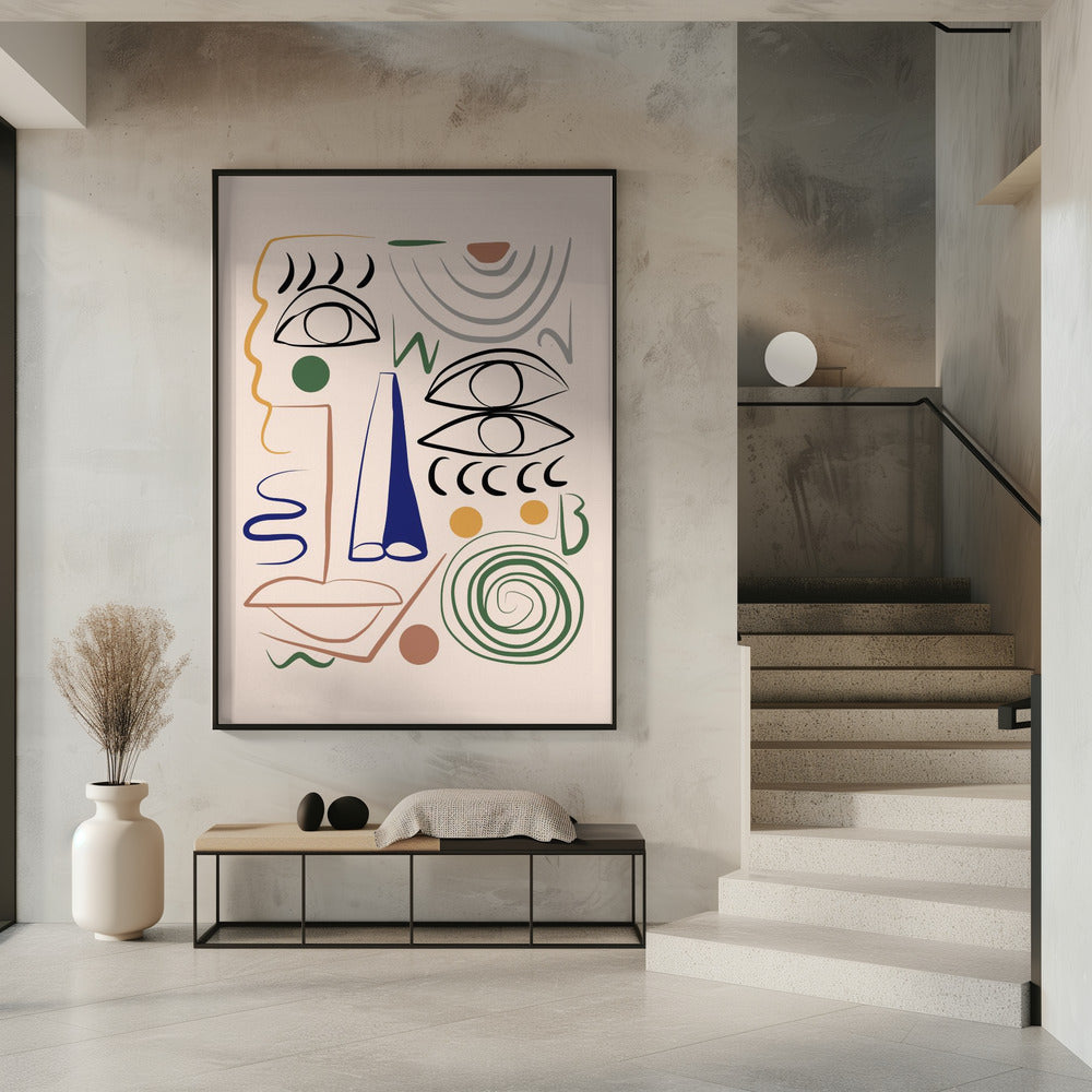 Lijnkunst Bizar | Poster