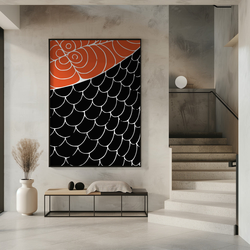 Sashimi Rood en Zwart | Poster