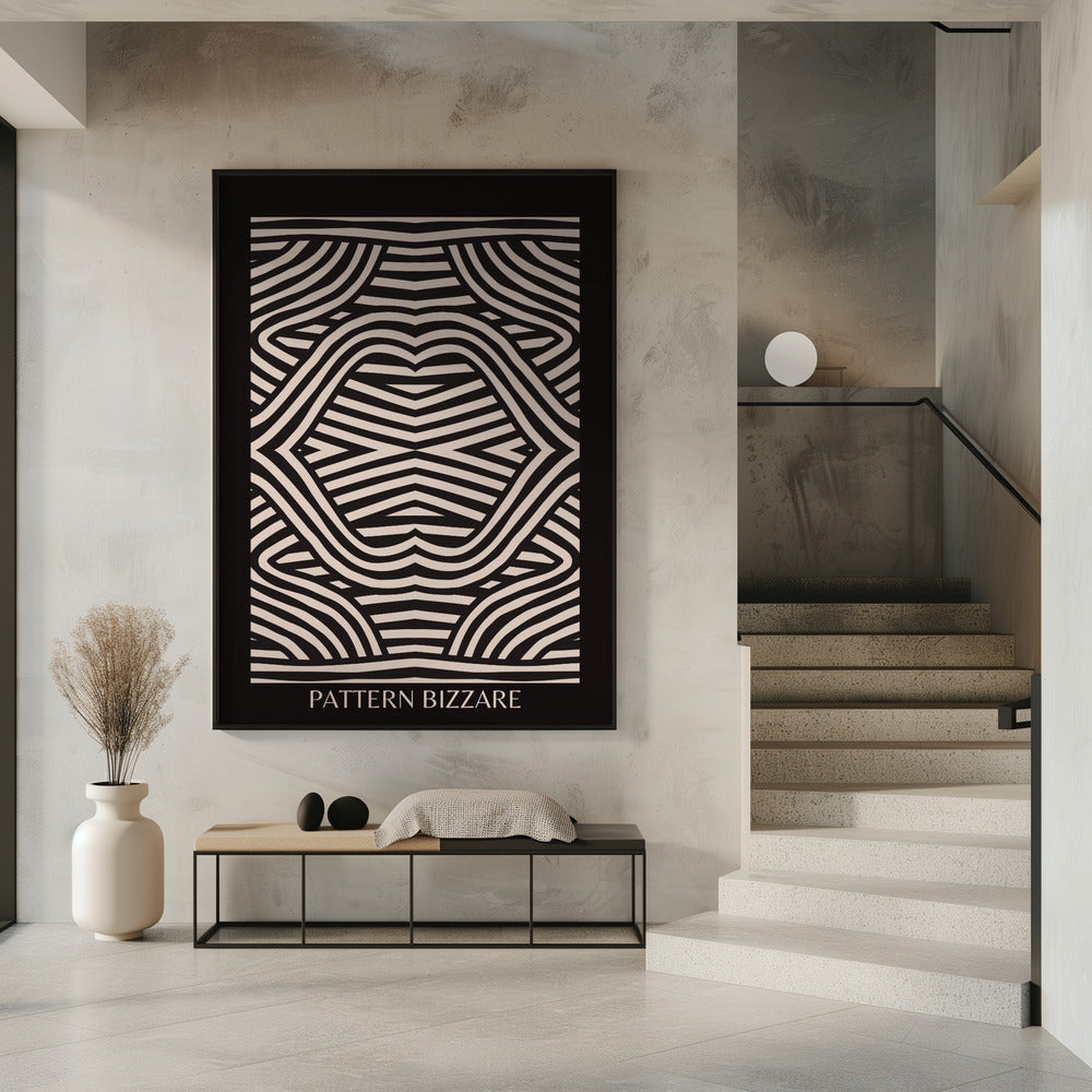 Black Pattern Bizarre | Poster