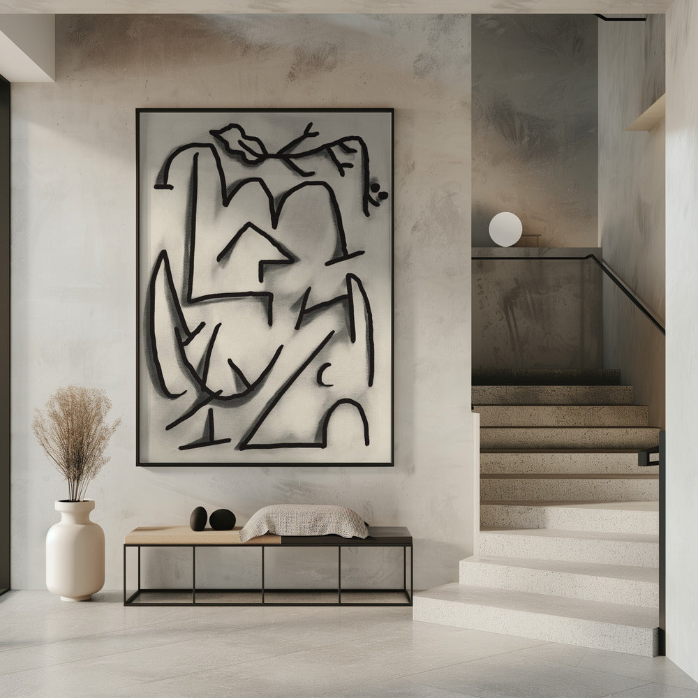 Abstract lijnenspel | Poster