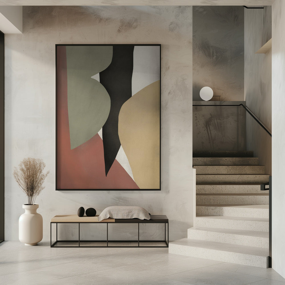 Tropische abstracte vormen | Poster
