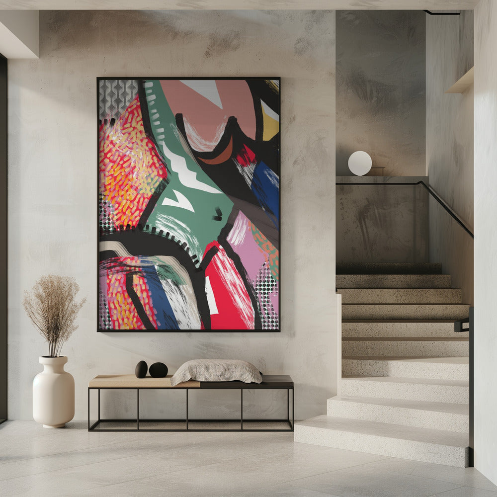 Levendig kleurrijk abstract | Poster