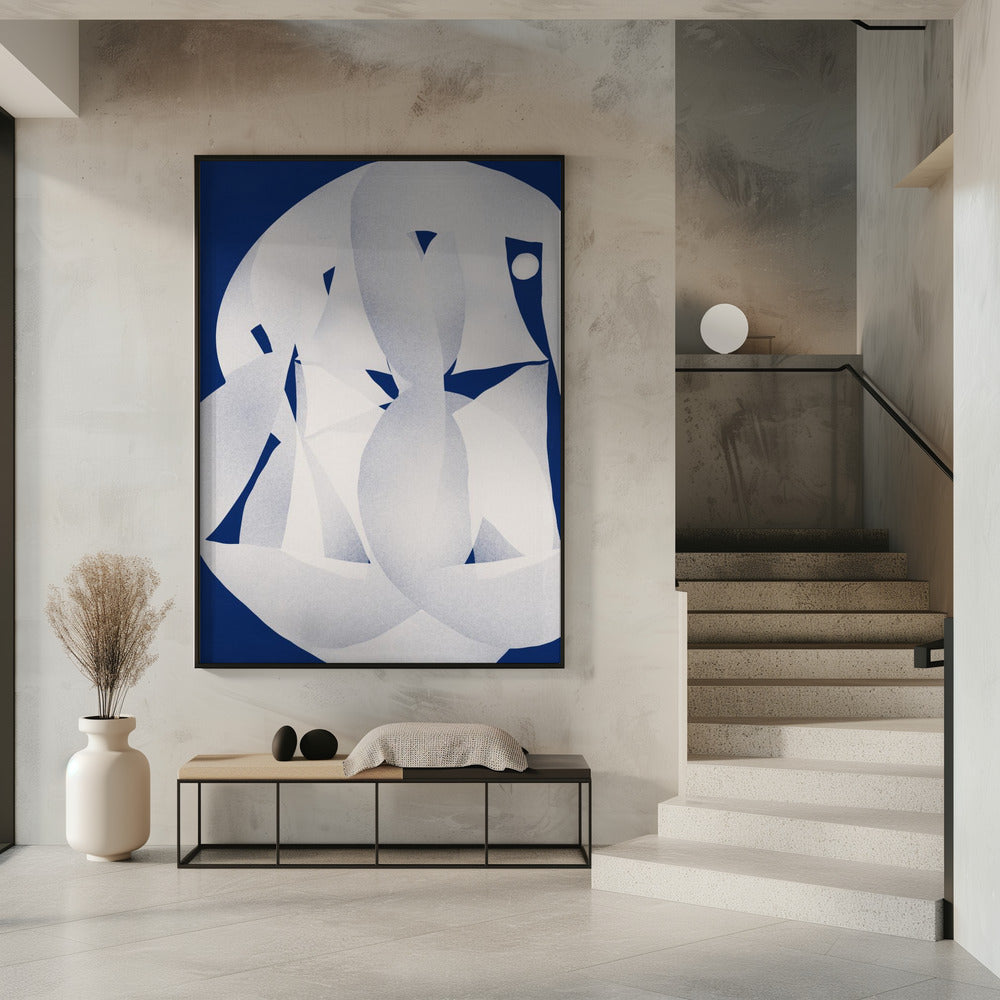 Papiersculptuur Abstract | Poster