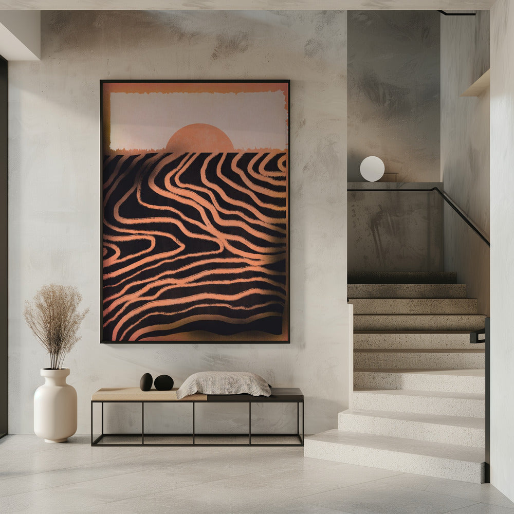Zonsondergang Uitsnede | Poster