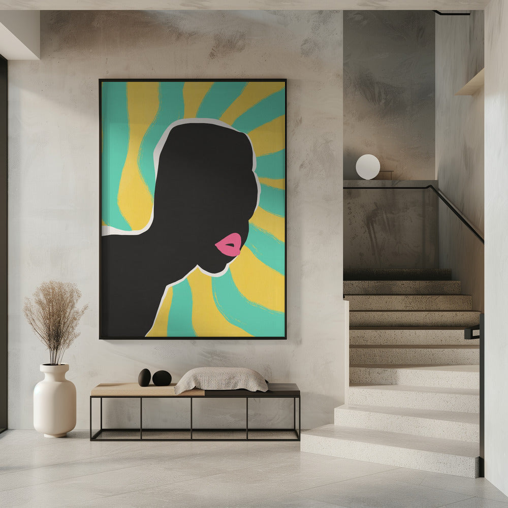 Anoniem portret in de zomer | Poster