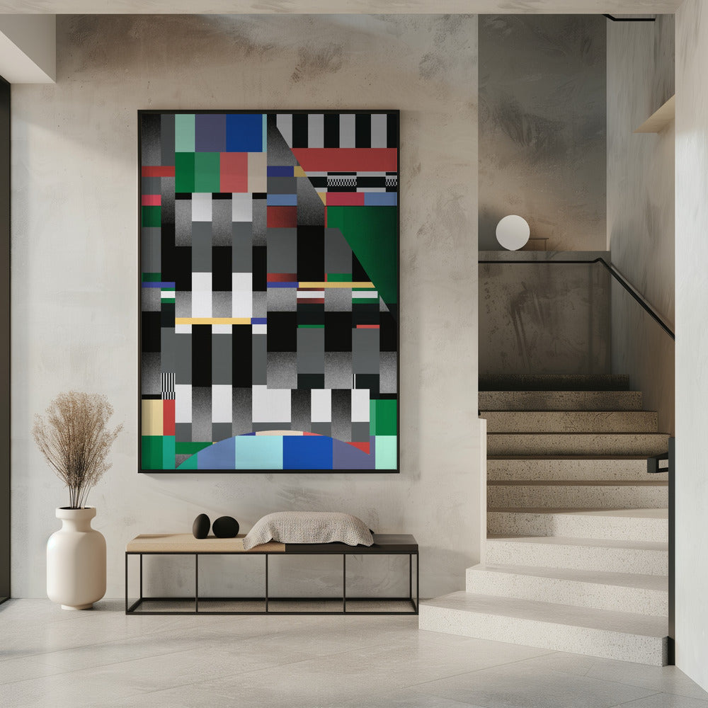Glitch abstract kunstwerk 01 | Poster