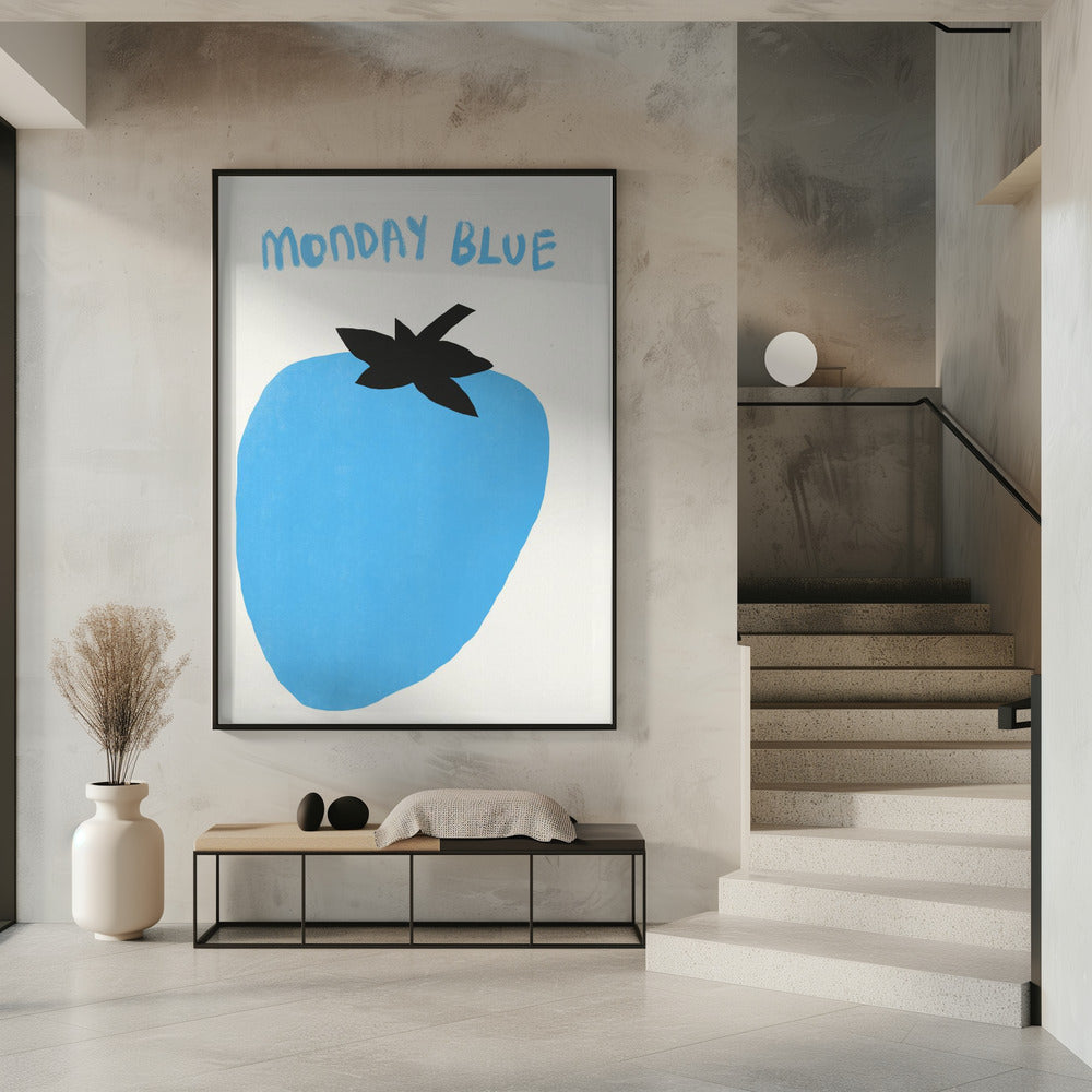 Blauwe bessenmaandag | Poster