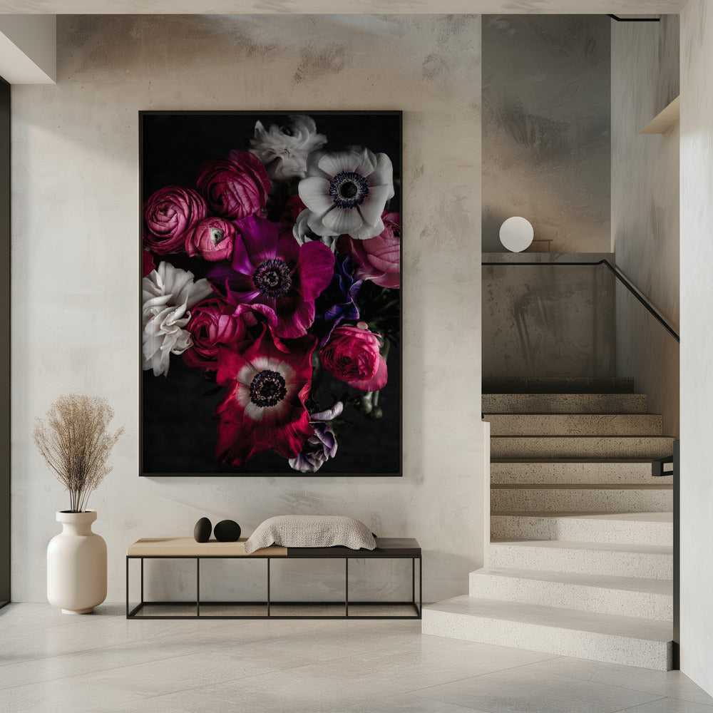 Donkere Bloemen 1 | Poster