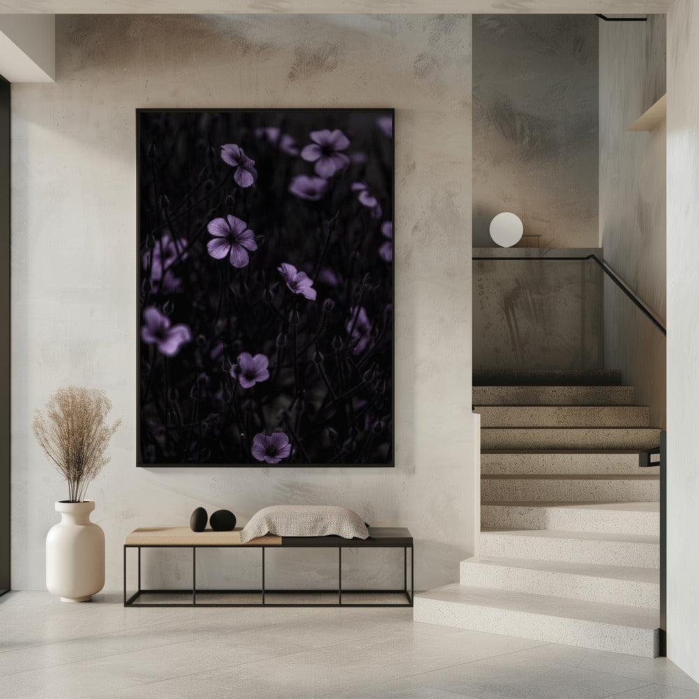 Donkere Bloemen 10 | Poster