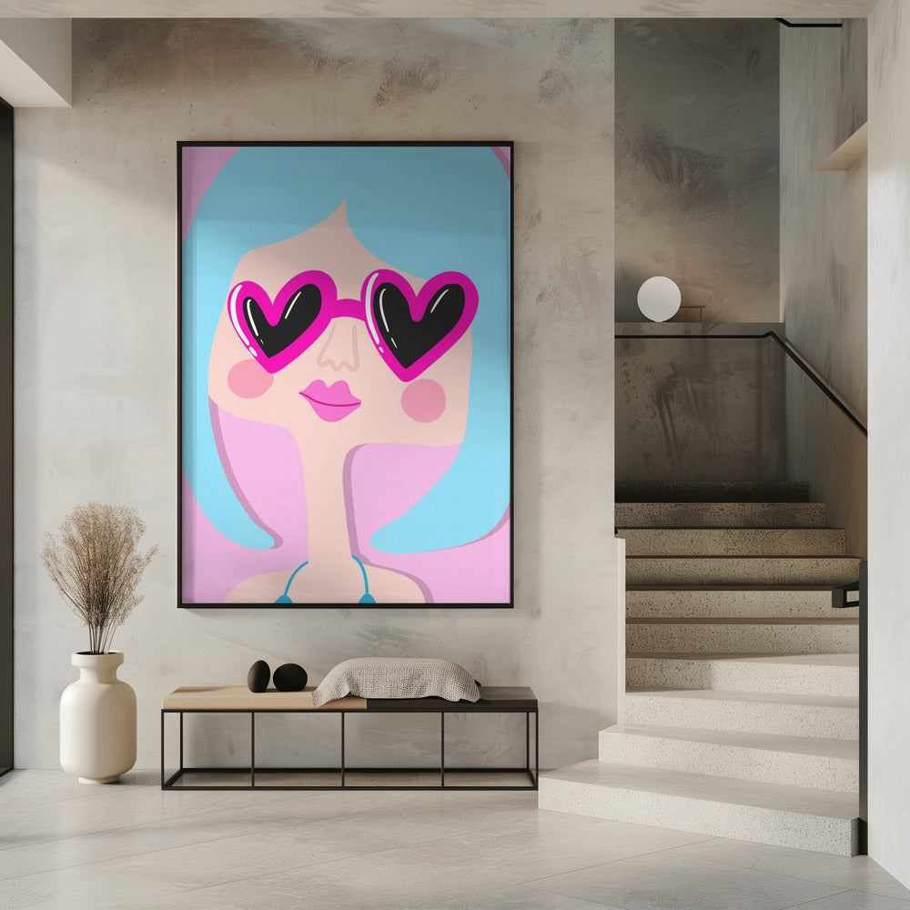 Heart Shades Smile | Poster