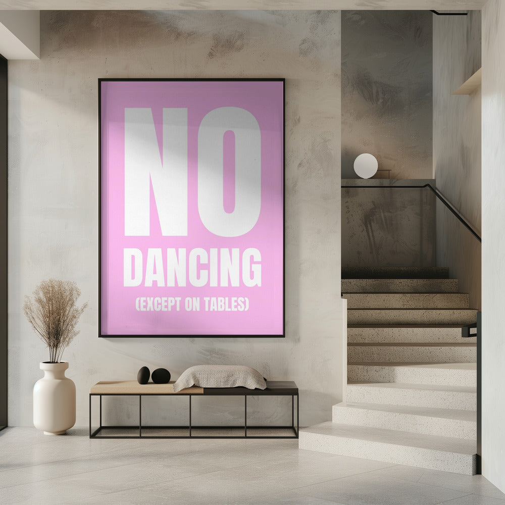Alleen dansen op tafels | Poster