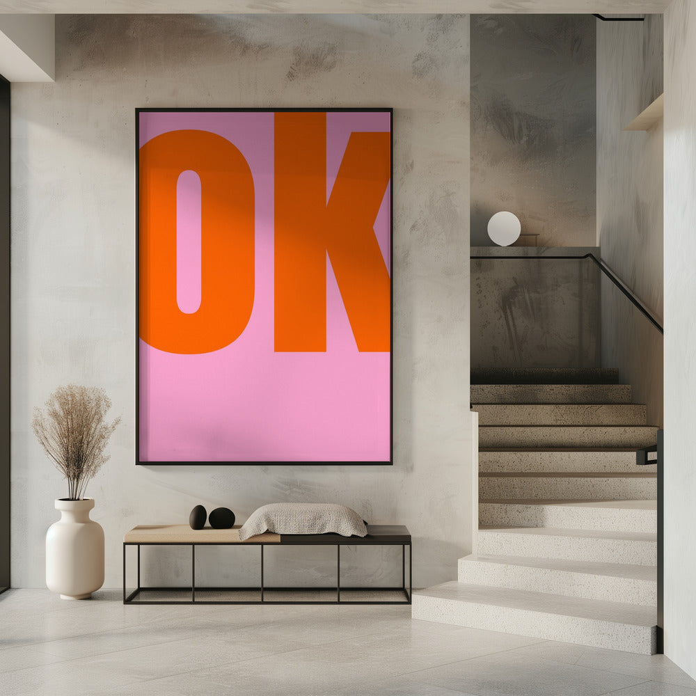 Gedurfde roze statement | Poster