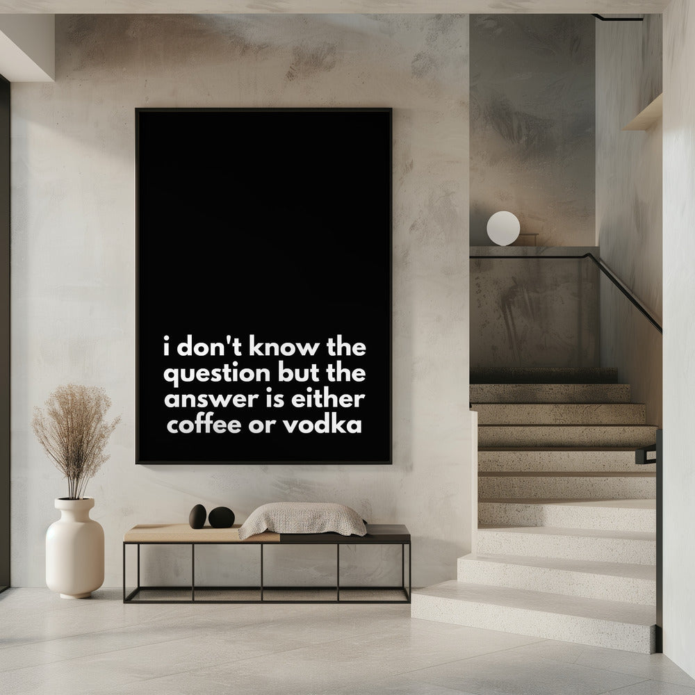 Koffie- of wodkadilemma | Poster