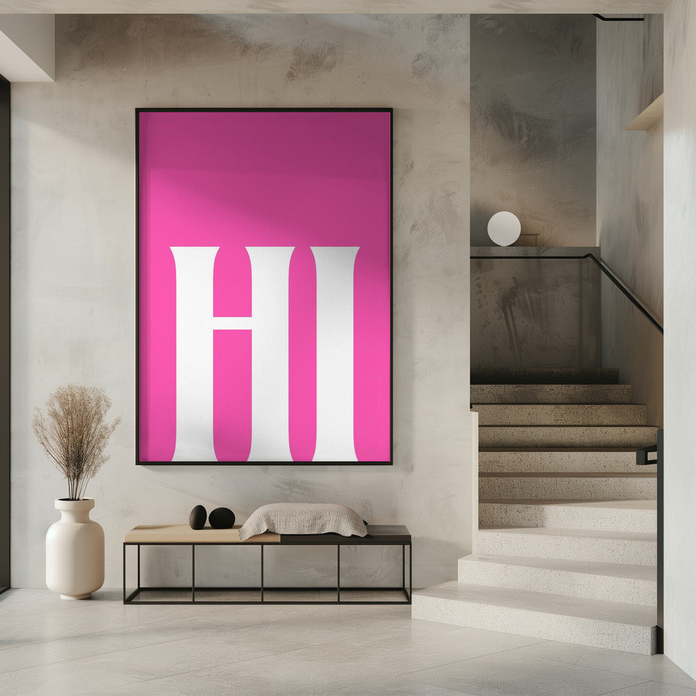 Bold Pink Greeting | Poster