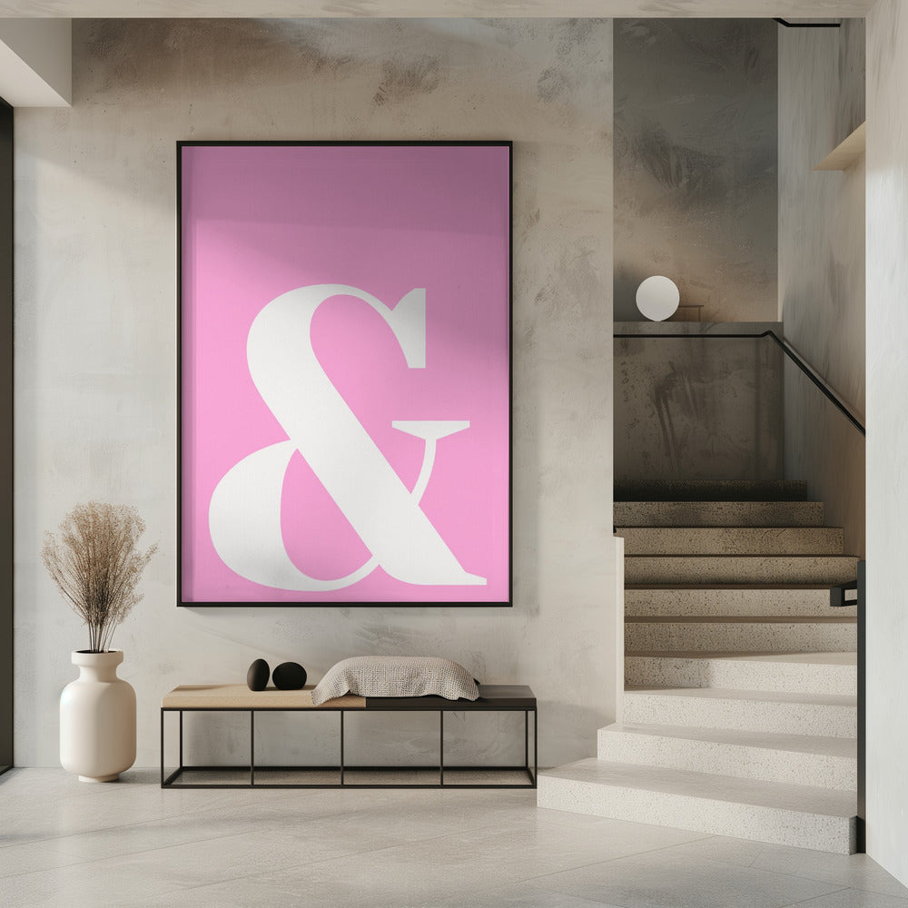 Pink Ampersand Charm | Poster