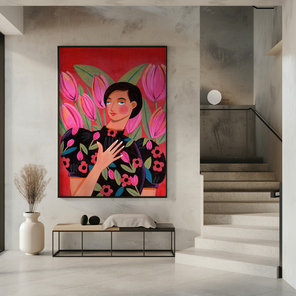 Abstract Modern Woman Portrait | Poster