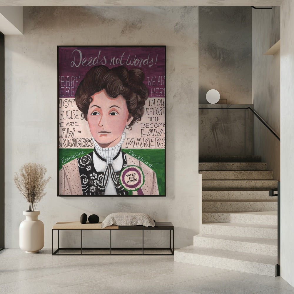 Portrait of a woman, Emmeline Pankhurst | Poster