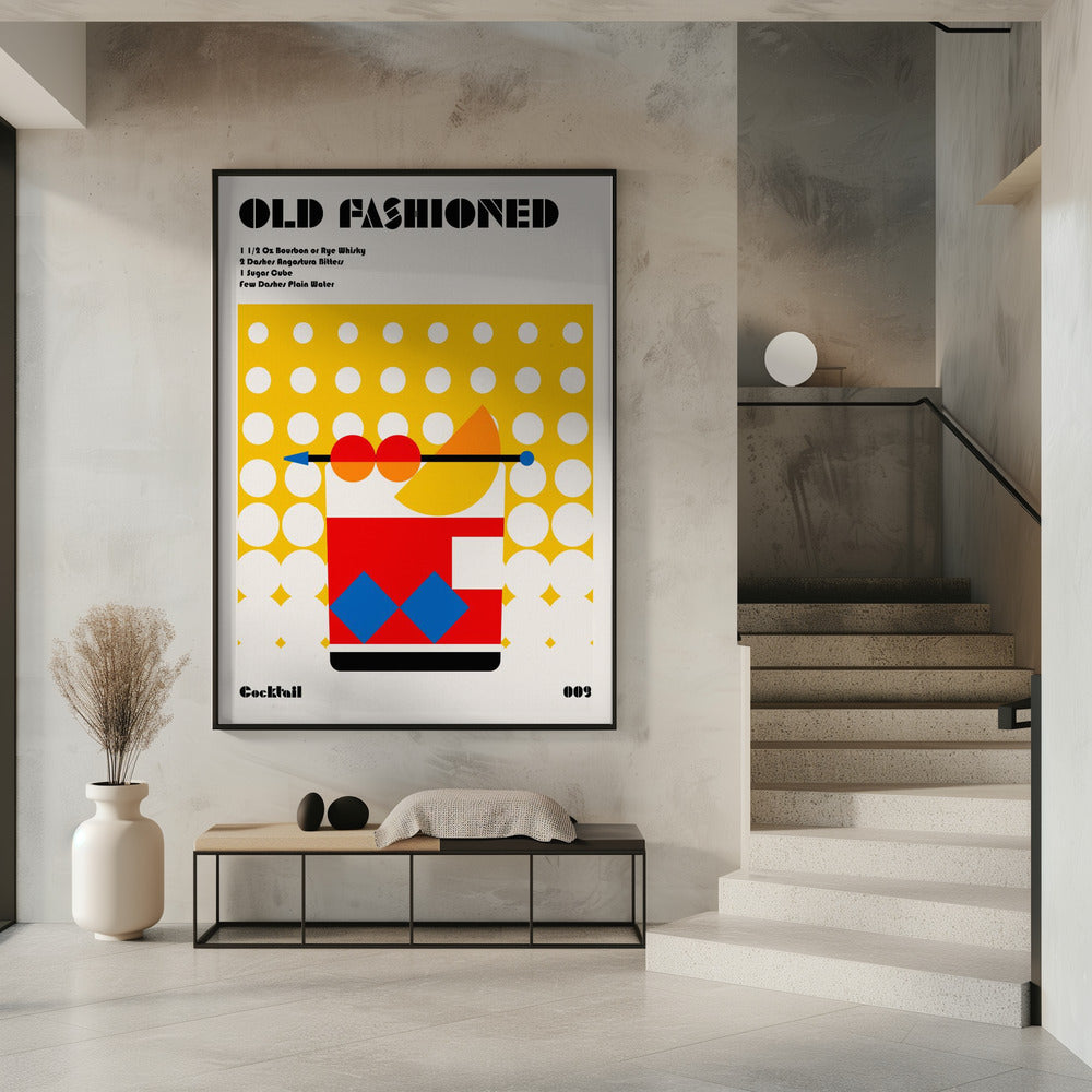 Ouderwetse Bauhaus-cocktail | Poster