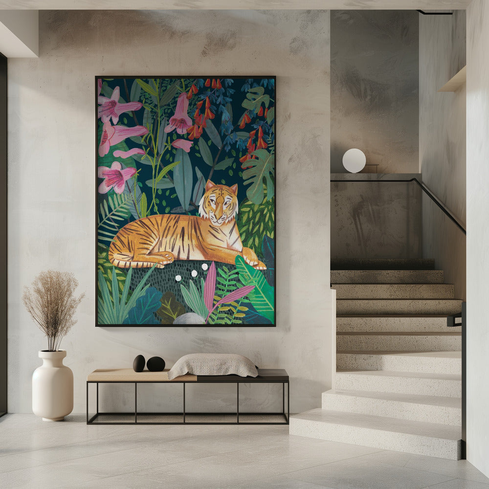 Tijger in de jungle | Poster