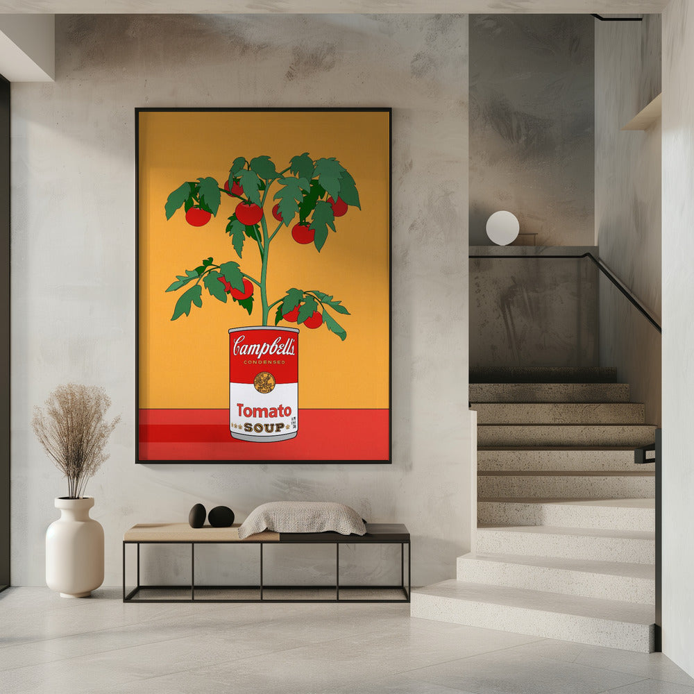 Campbells Soup Tomatenplant Retro Illustratie | Poster