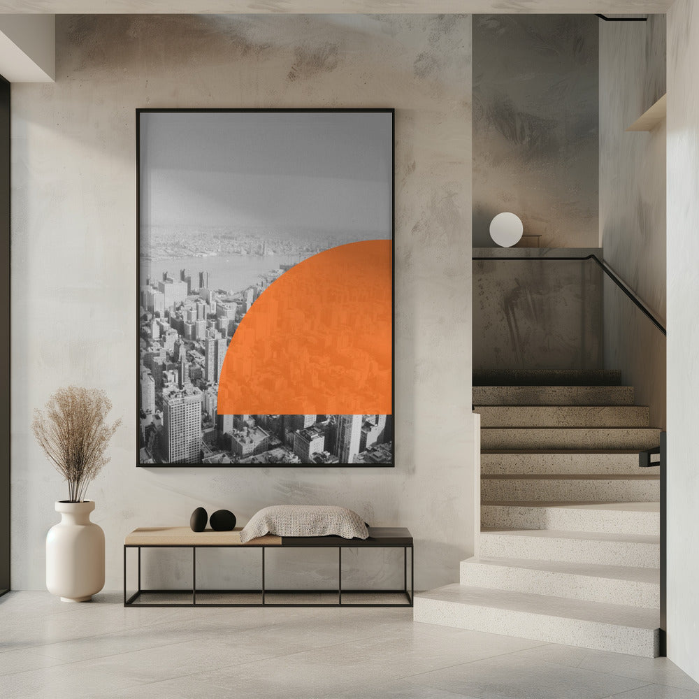 Urban Sunset Hues | Poster
