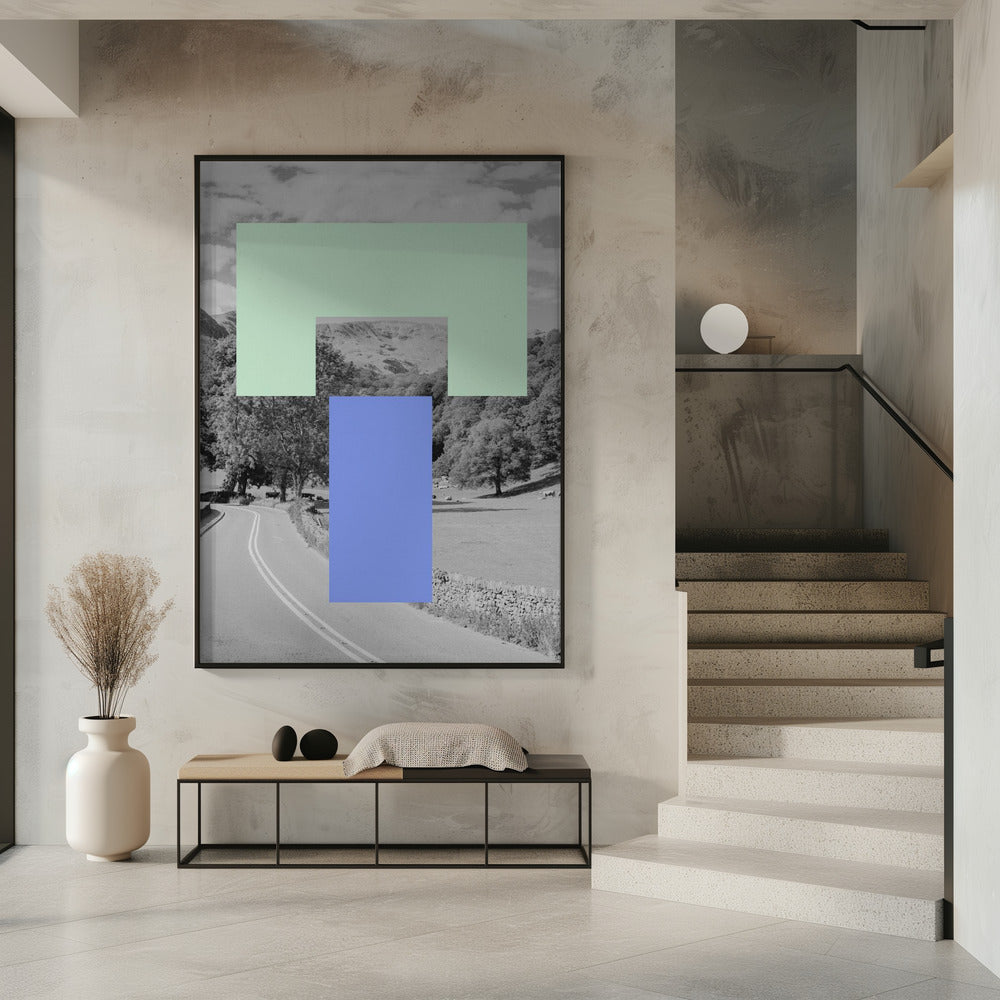 Geometrisch landschap | Poster