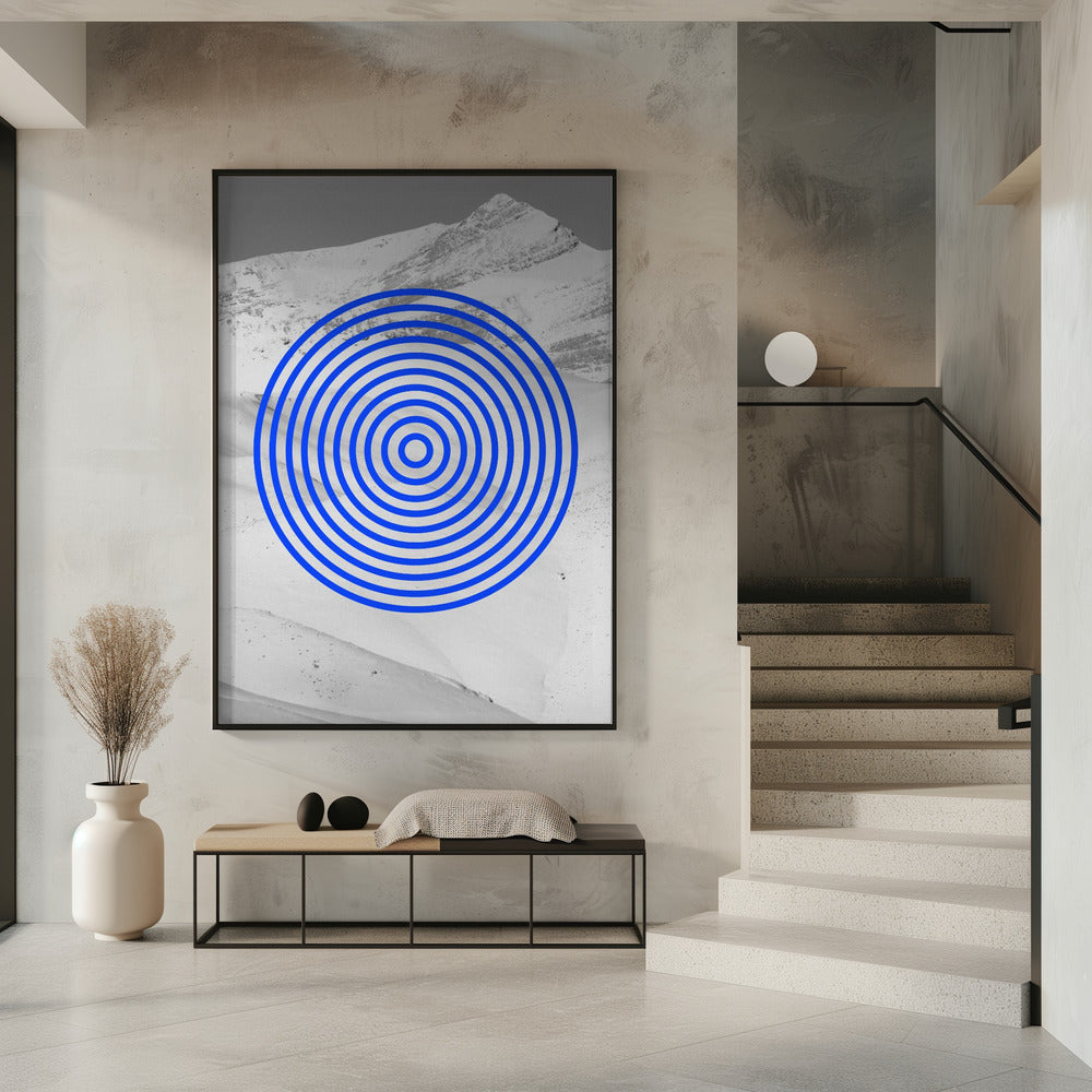 Blauwe Echoes | Poster