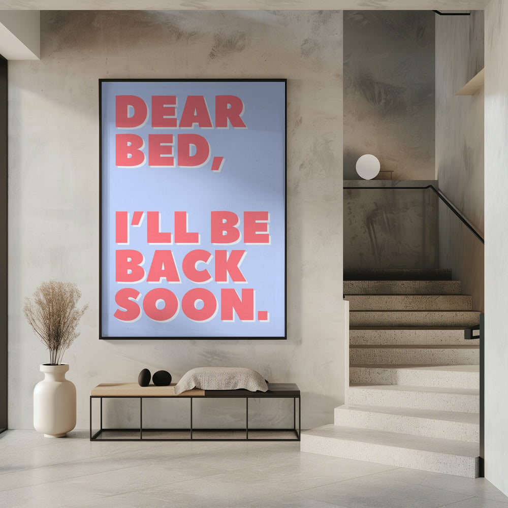 Brief aan mijn bed | Poster