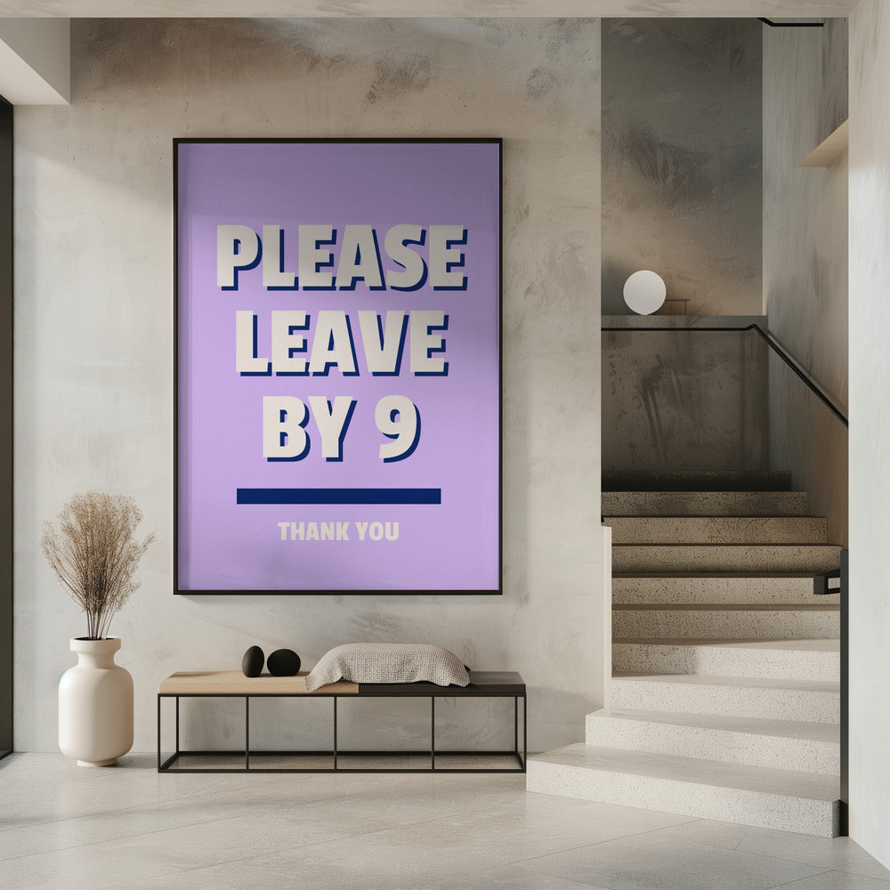 Uit bij Negen | Poster