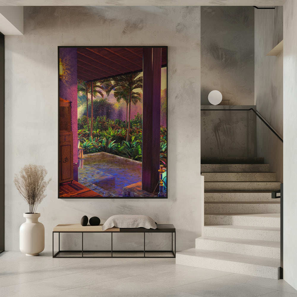 Regenwoud Infinity Pool Kunstdruk (a1) | Poster
