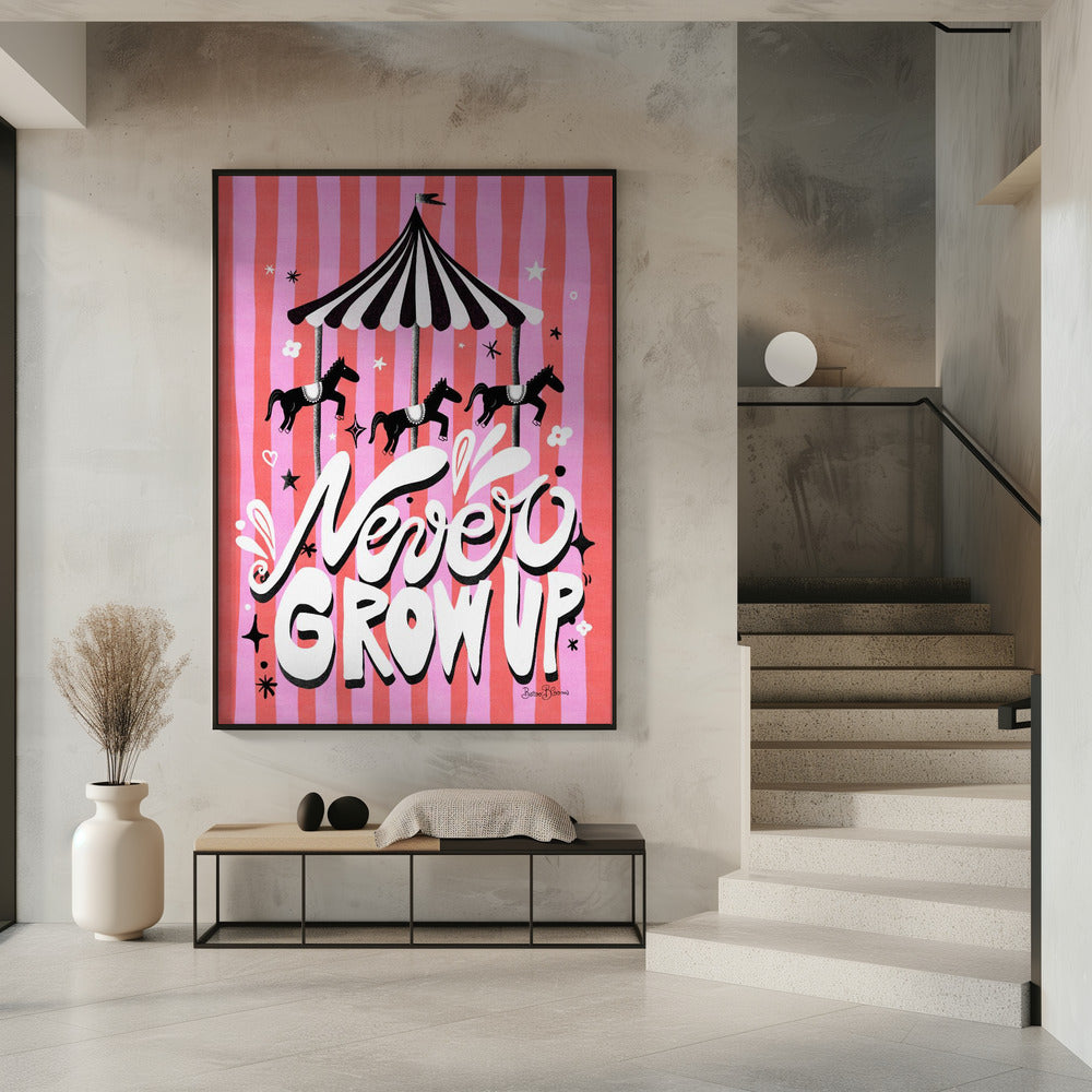 Carrousel - Word nooit volwassen | Poster