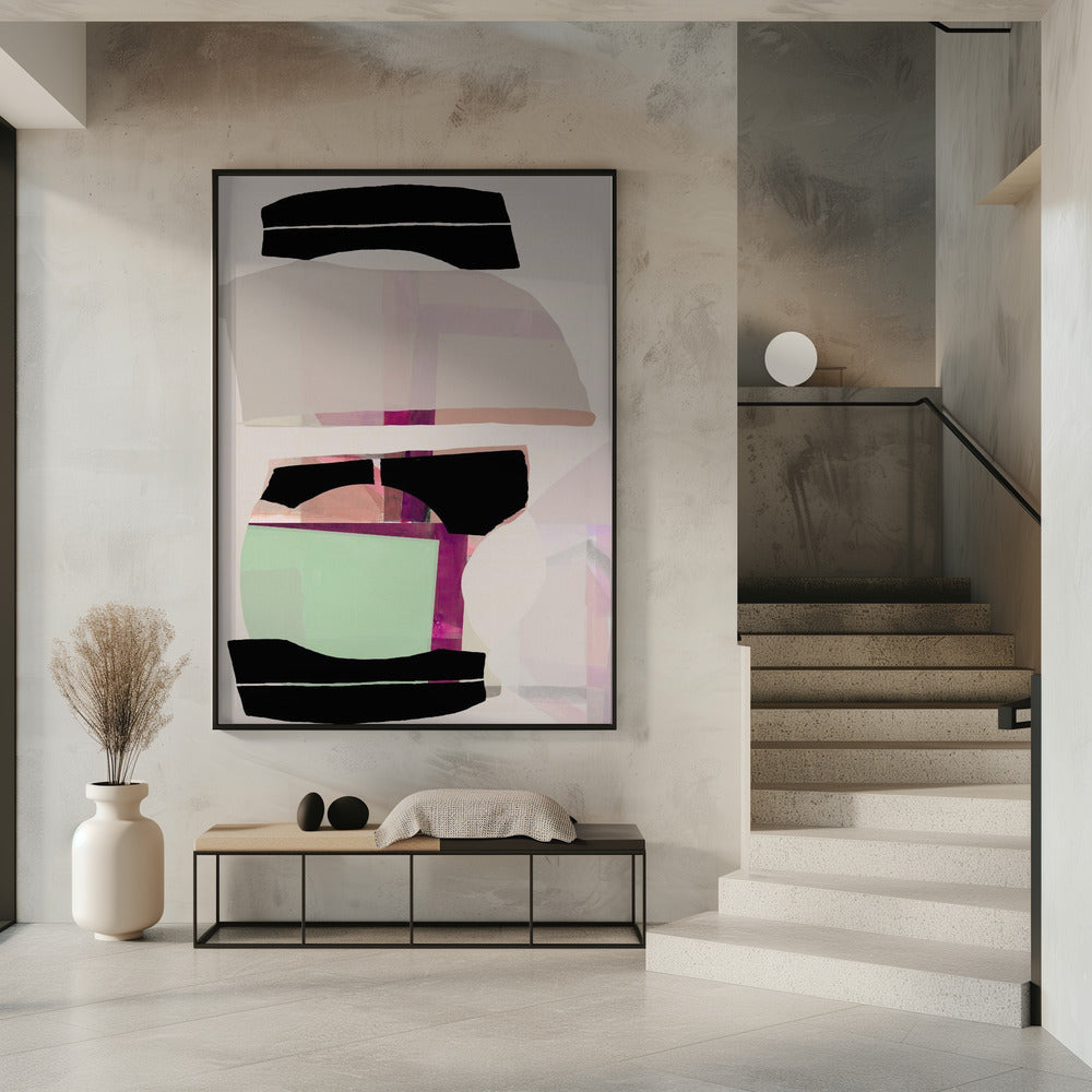Colored Abstract Black No1 | Poster