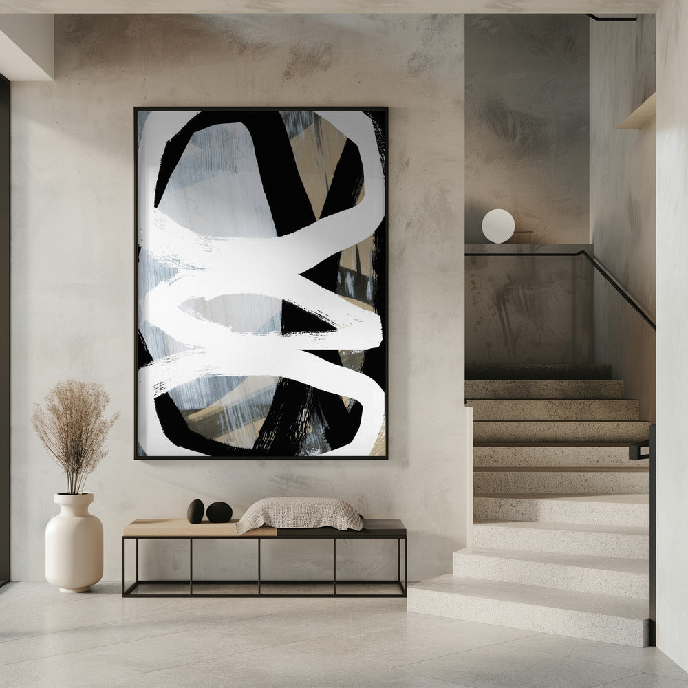 Bold Black On White No3 | Poster