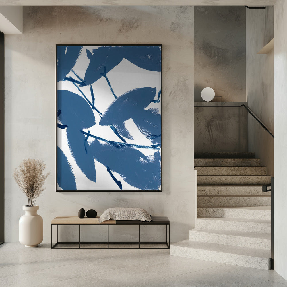Blue Floral No1 | Poster