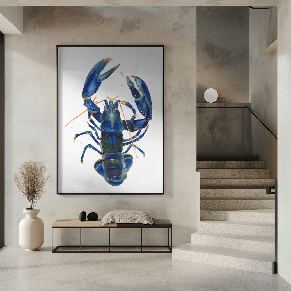 Een blauwe kreeft | Poster