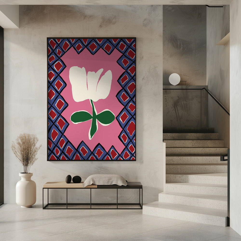 Petal plaid playtime I | Poster