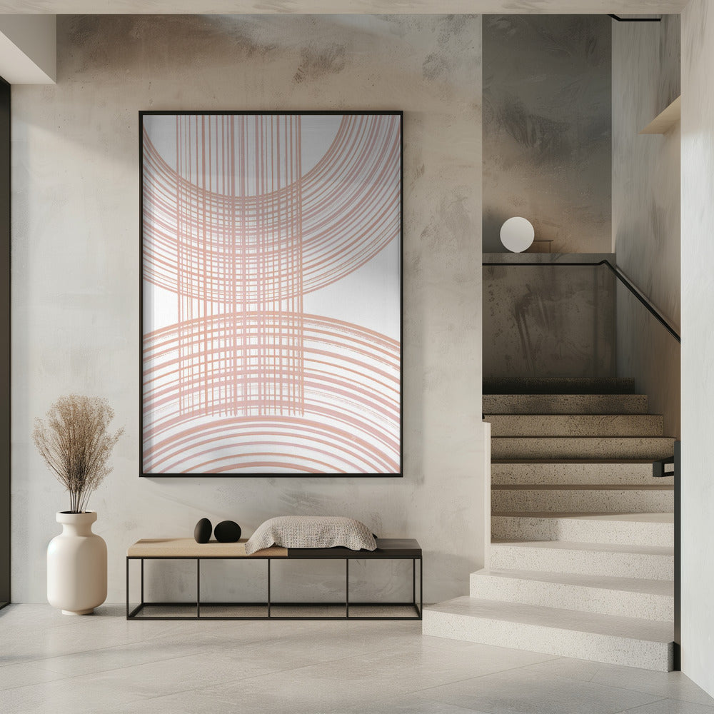 Geometrische patronen met kruisende lijnen | Poster