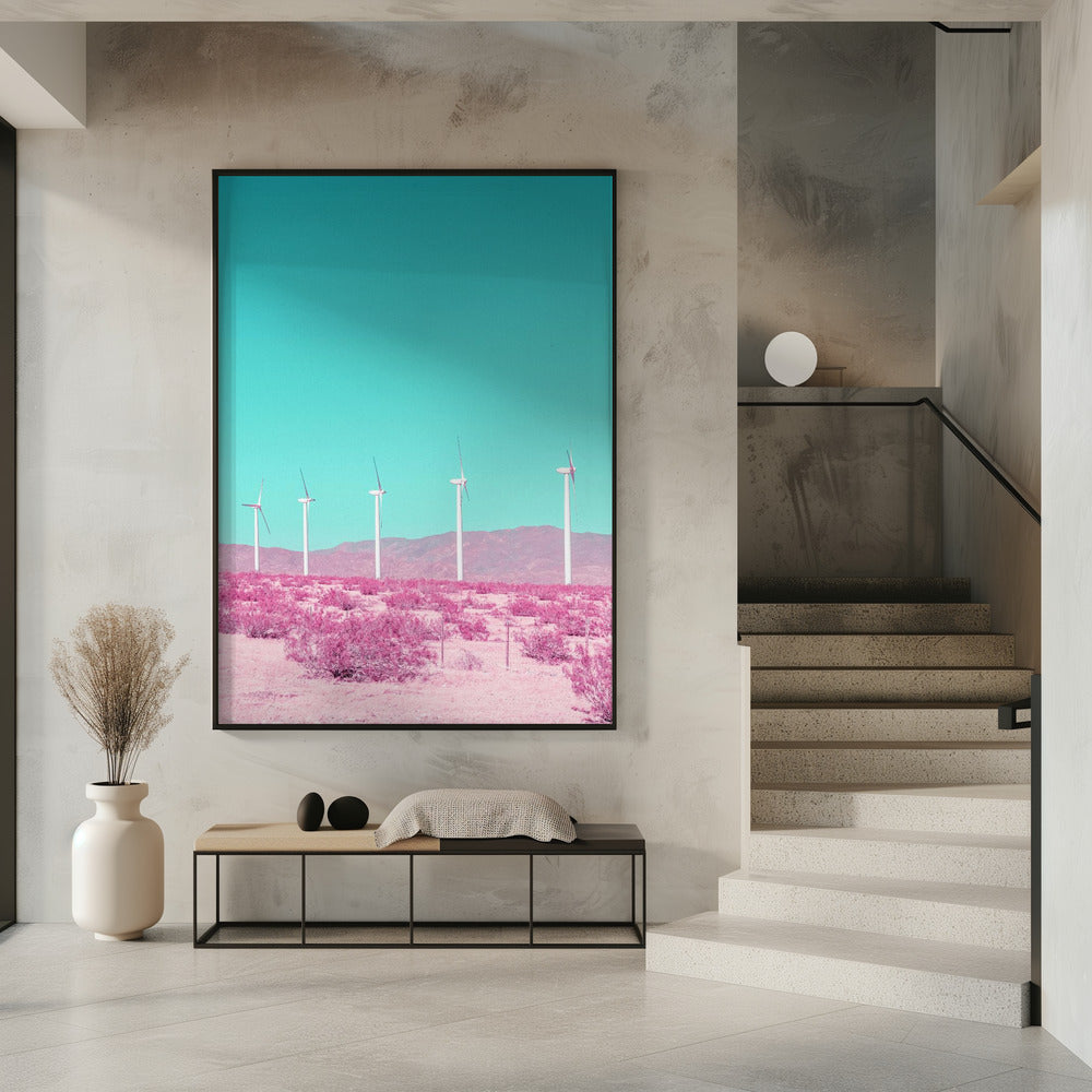 Palm Springs Windmolens in de woestijn | Poster